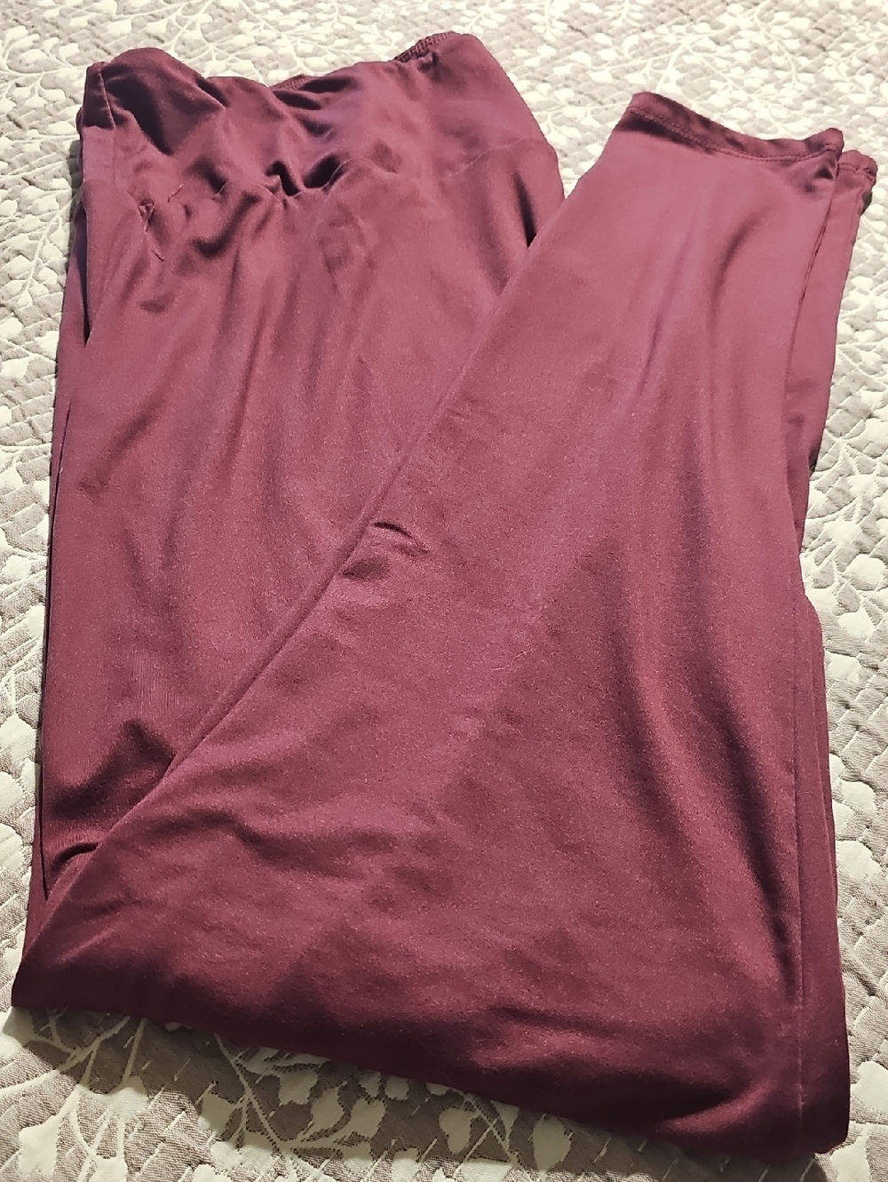 LuLaRoe Burgundy Leggings
